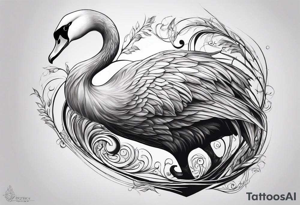 Silver Swan of Dol Amroth tattoo idea
