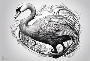 Silver Swan of Dol Amroth tattoo idea