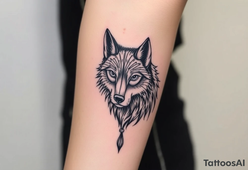 Wolf tattoo idea