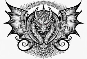 Māori dragon deltoid tattoo idea