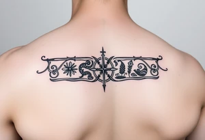 An armband tattoo combining Celtic traditional symbols and nature tattoo idea