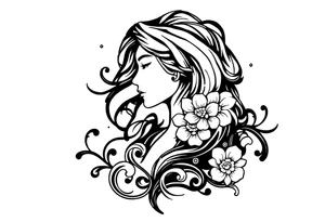 jewels
 stormy skies female tattoo idea