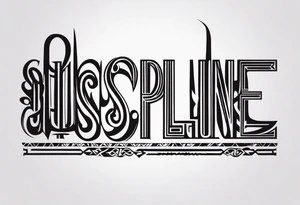 discipline consistency tribal tattoo idea