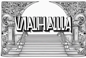 Valhalla steps tattoo idea