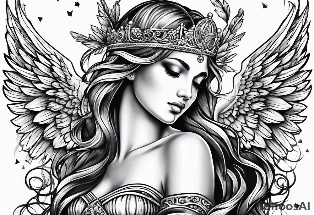 Angel tattoo idea