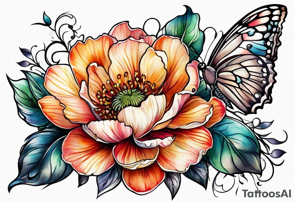 Flower tattoo idea
