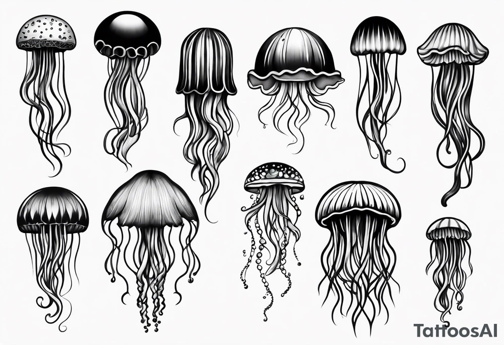 jellyfish small tattoo idea