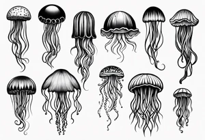 jellyfish small tattoo idea
