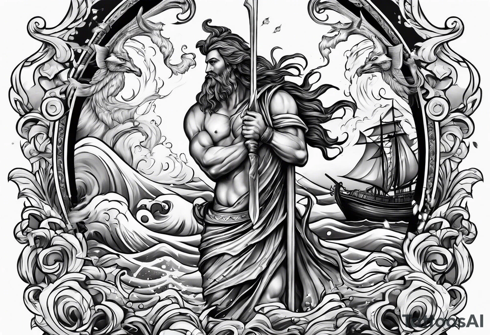 Poseidon tattoo idea