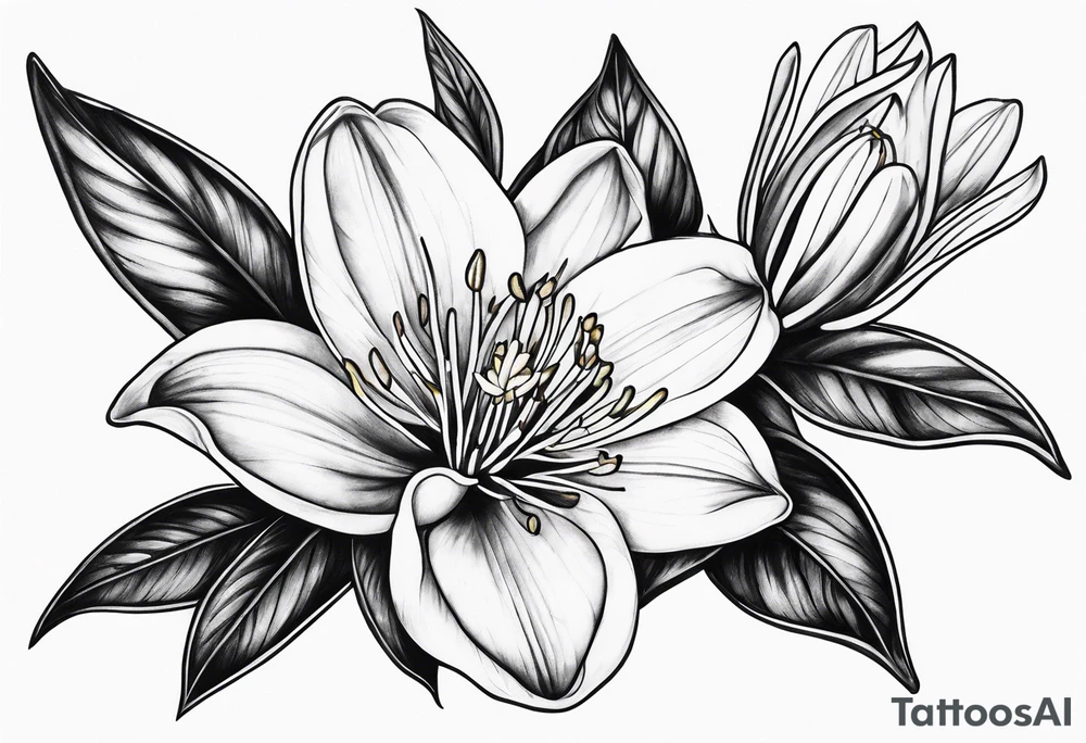 Honeysuckle tattoo idea