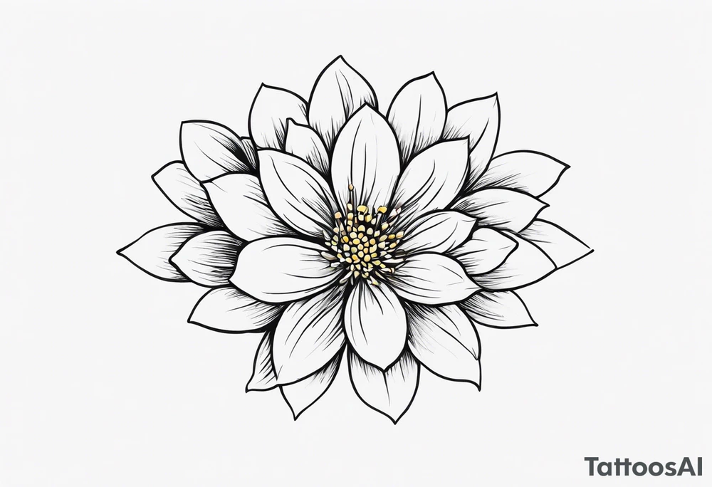 small minimalist flower tattoo tattoo idea