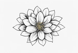 small minimalist flower tattoo tattoo idea