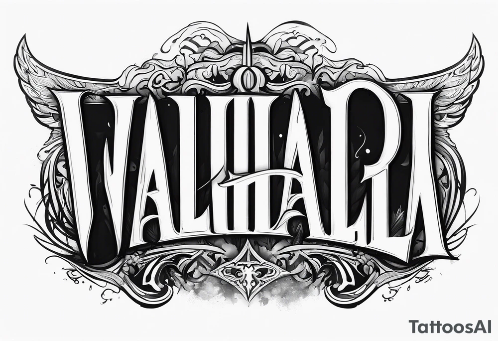 Valhalla mist fog tattoo idea