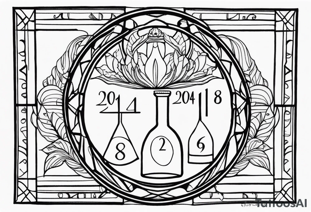Feminine sobriety tattoo with date 06.13.2024 tattoo idea Feminine sobriety tattoo with date 06.13.2024 tattoo idea