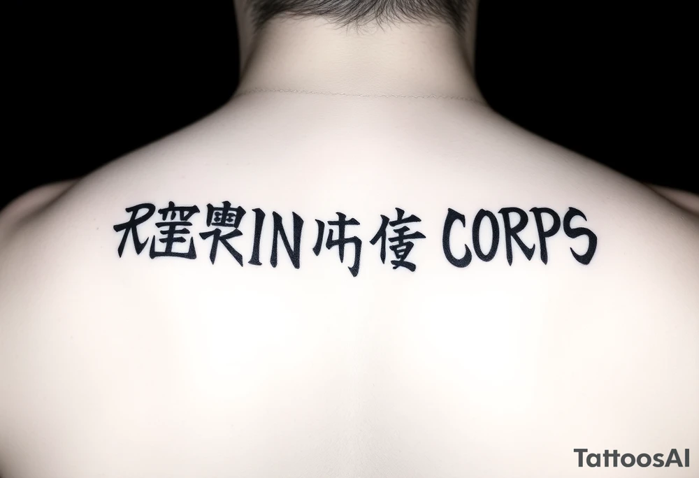 Republic of Korea
Marine Corps
lettering to arm tattoo idea