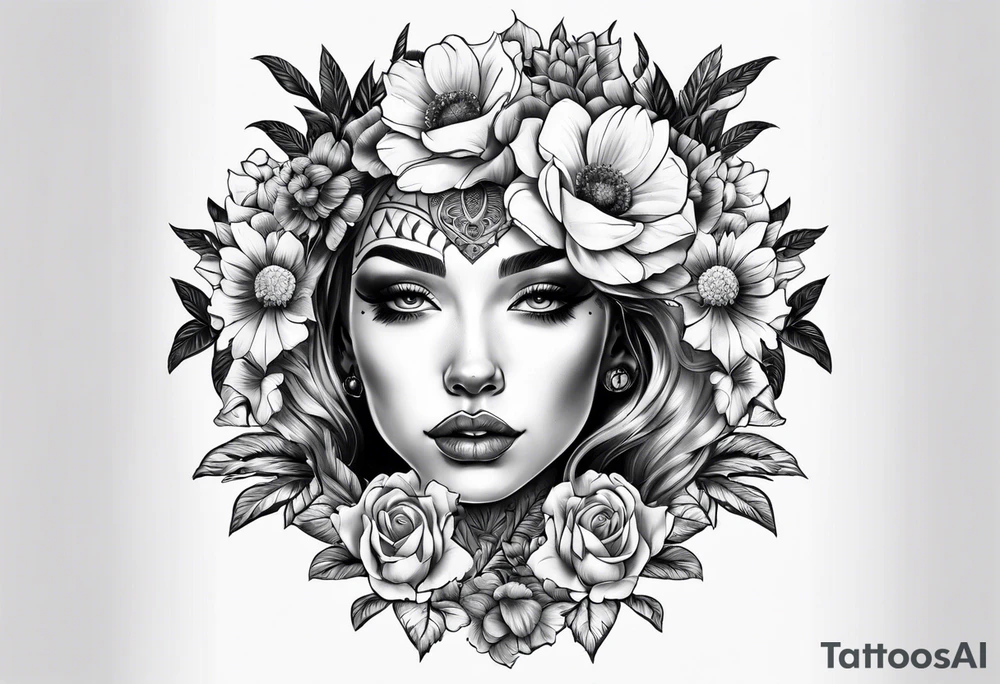 Something that goes with flowers tattoo idea