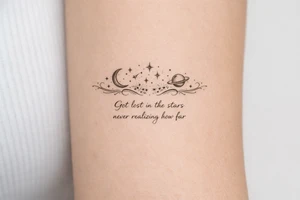 Got lost in the stars never realizing how far tattoo idea