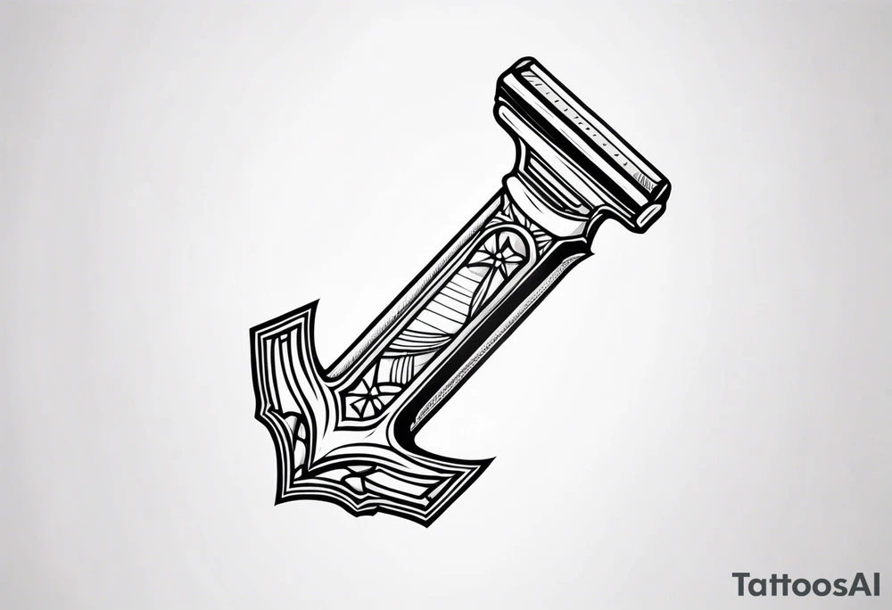 razor tattoo idea