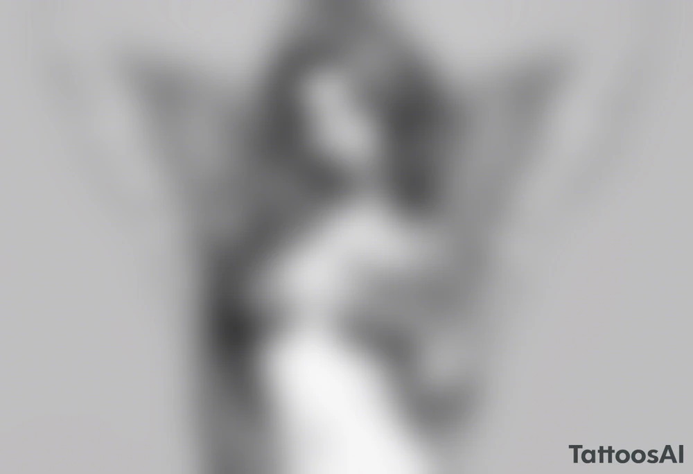 angel in underwear tattoo idea