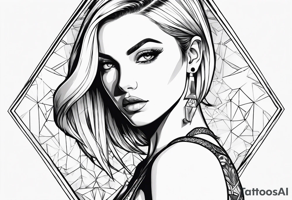 Android 18 naked tattoo idea