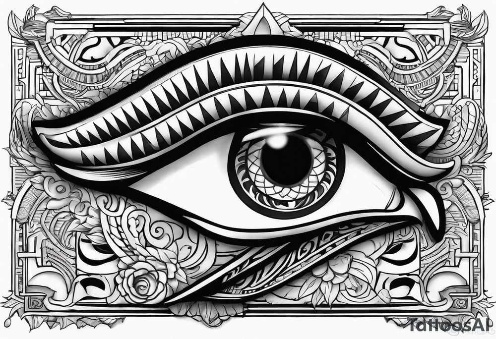 Eye of horus tattoo idea