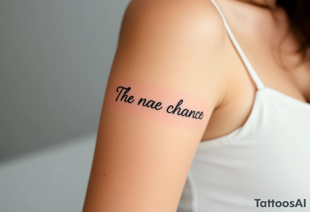 The name chance tattoo idea