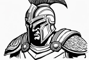 spartan soldier enraged tattoo idea