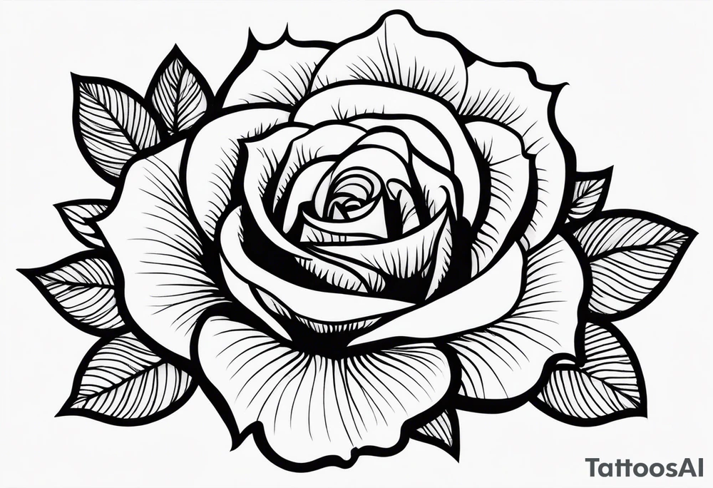 rose pattern tattoo idea