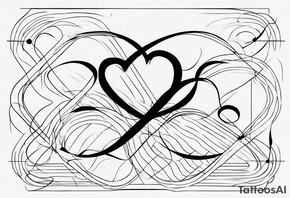 The numbers 20 5 28 intertwined tattoo idea