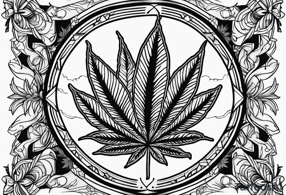 Cannabis tattoo idea