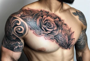 pain human tissue on arm tattoo idea
