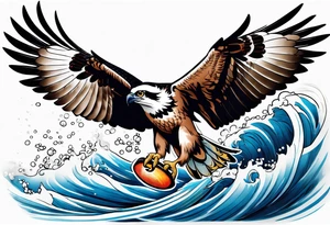 osprey catching fish tattoo idea