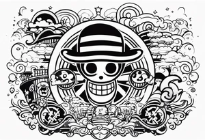 one piece style tattoo tattoo idea