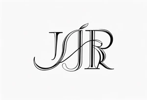 J and R initials tattoo idea