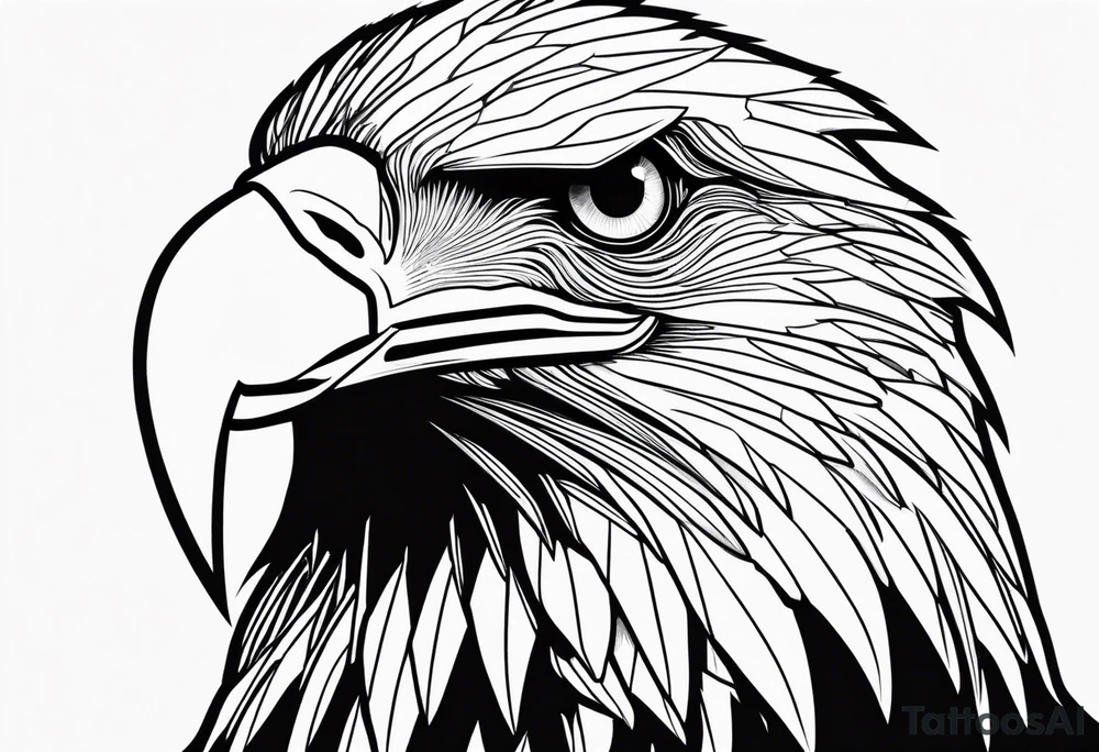 American flag eagle tattoo idea