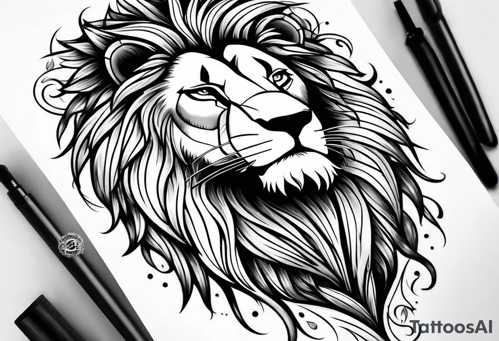 lion king tattoo idea
