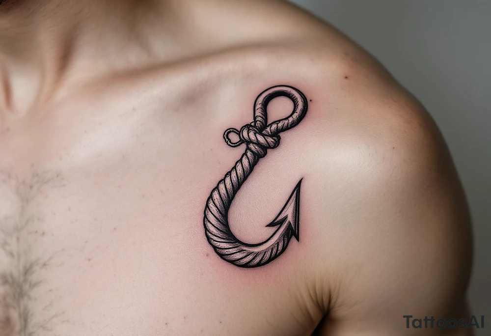 Hook in Rope tattoo idea
