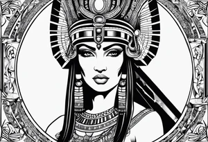 Cleopatra tattoo idea