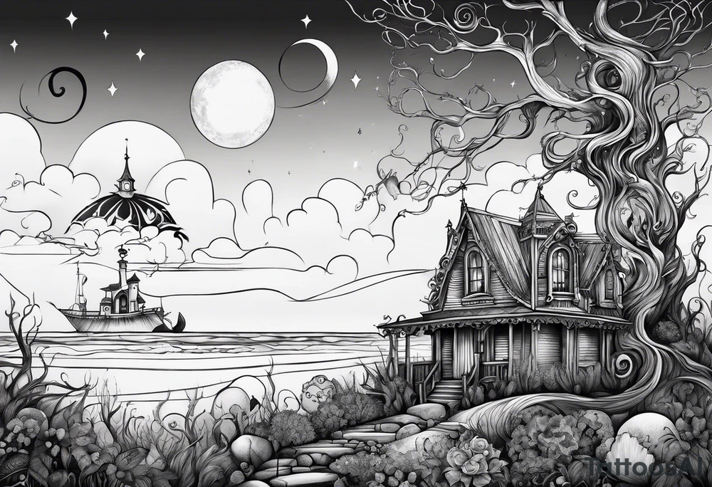 Tim burton tattoo idea