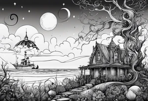 Tim burton tattoo idea