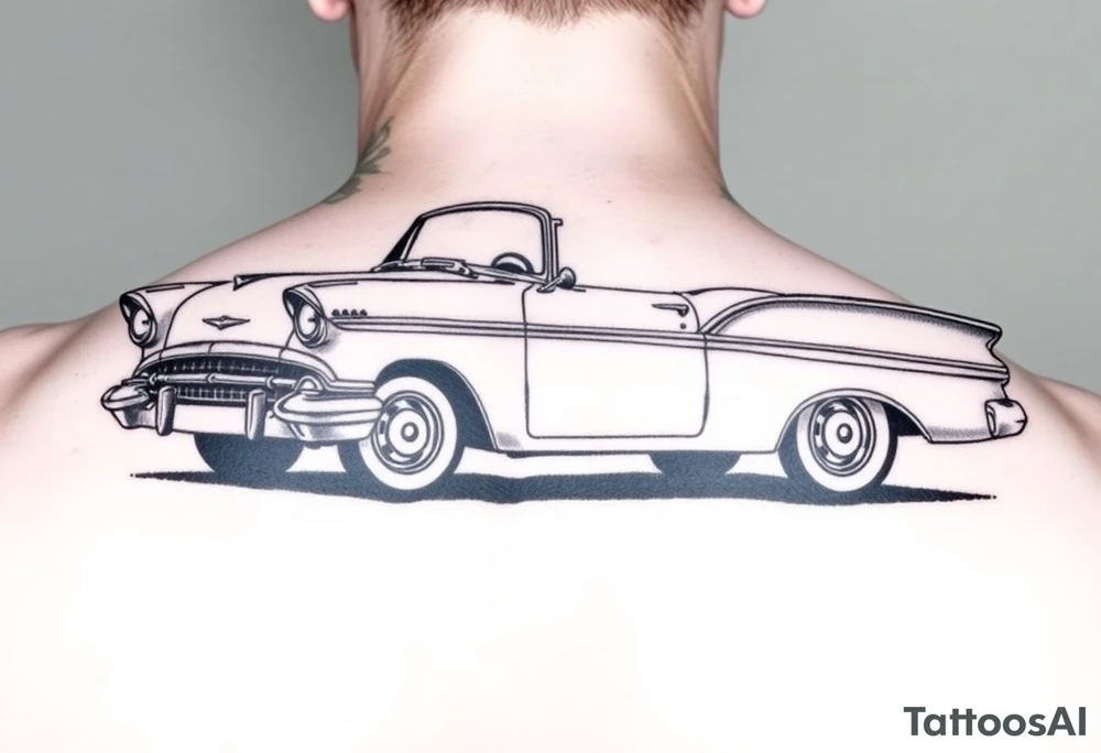 1956 Plymouth Belvedere and shading tattoo idea