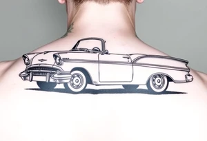 1956 Plymouth Belvedere and shading tattoo idea