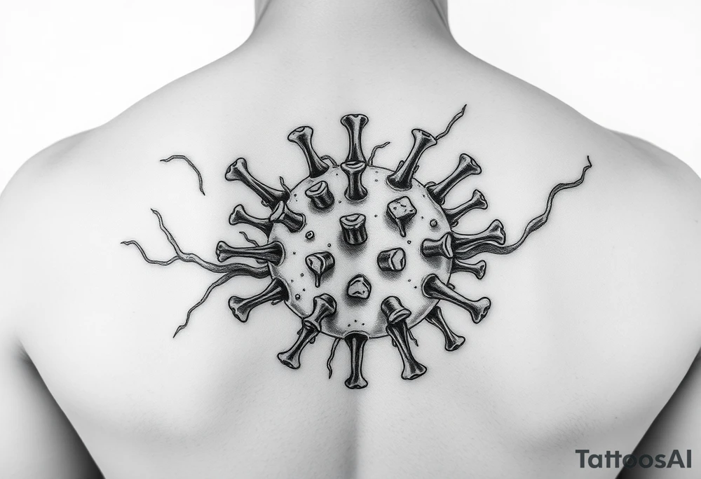 Virus going into your veins spreading through your skin tattoo idea