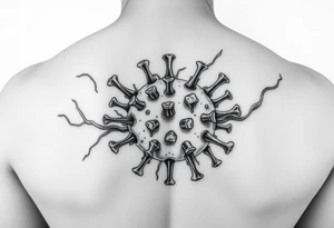 Virus going into your veins spreading through your skin tattoo idea