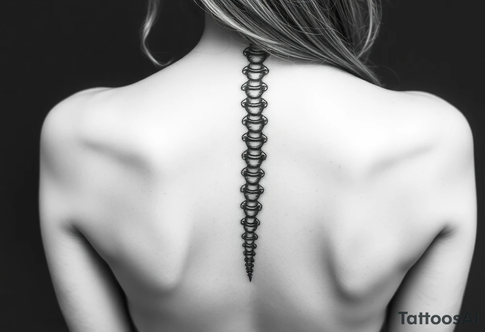 spine tattoo tattoo idea