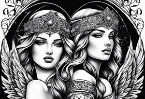 Always strapped but I'm protected buy angels tattoo idea