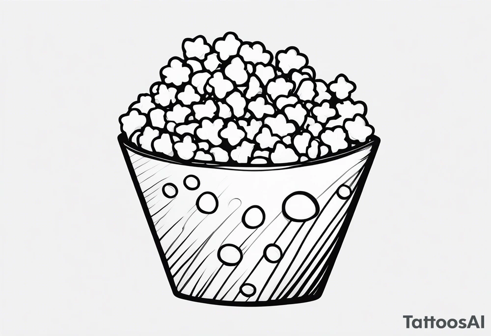 Popcorn tattoo idea