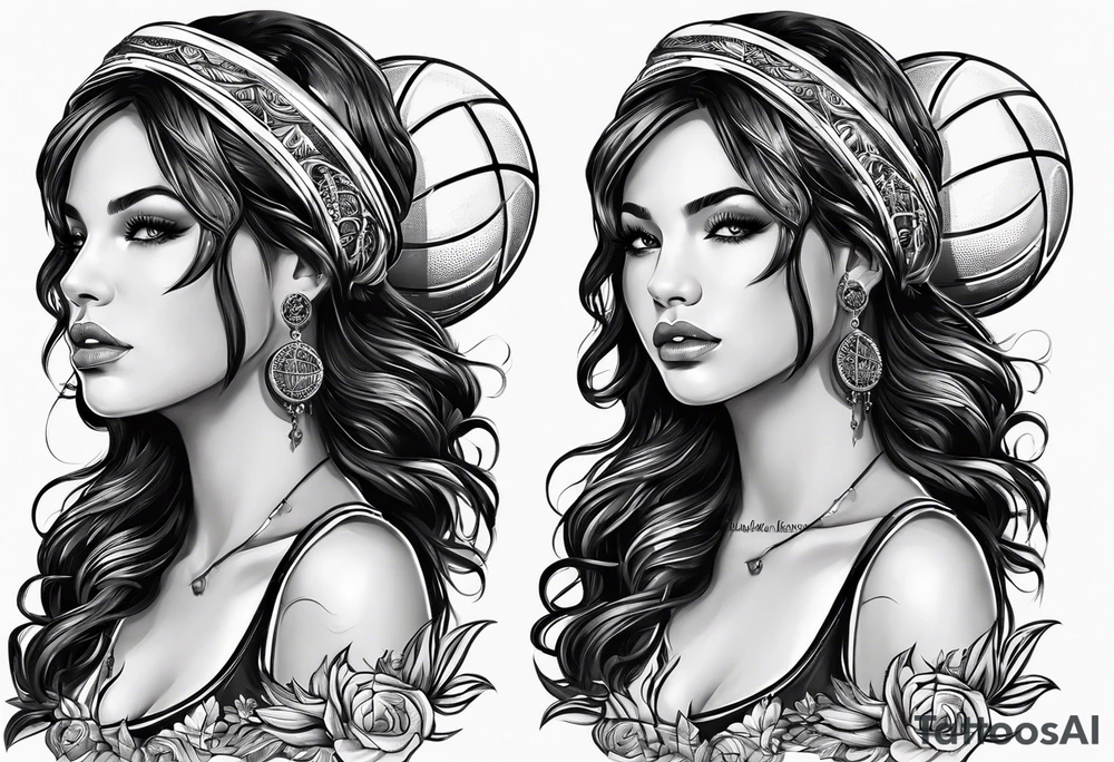 basketball virgo woman 2005 tattoo idea