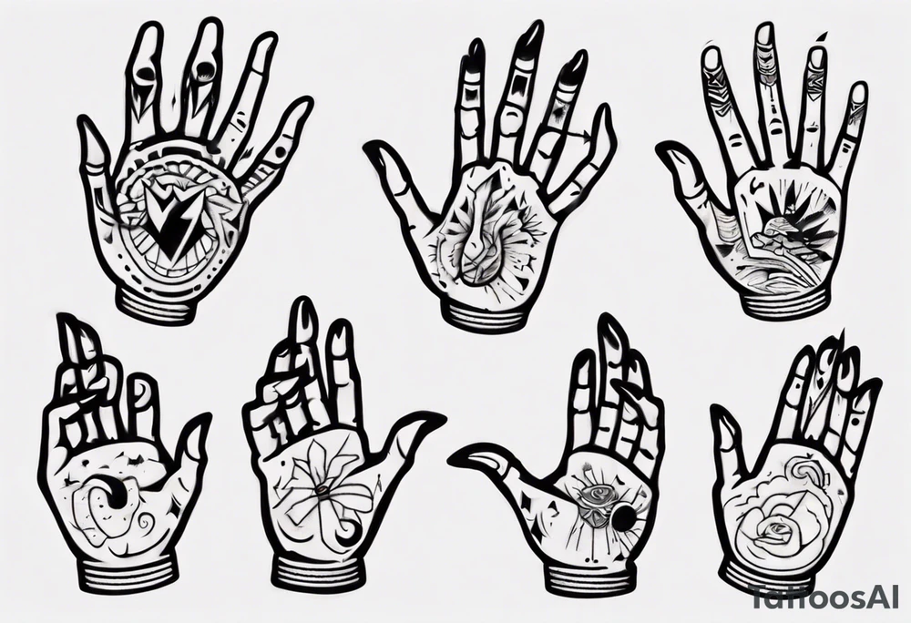 talking hand tattoo idea