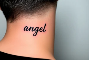 angel baby tattoo idea